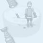 Sports Hockey Puck Tiled Background