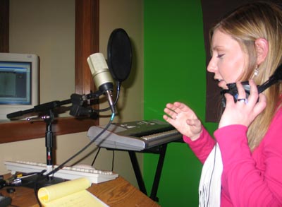 Katie Singing Katie Doohen singing for Christmas Ecard